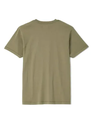 Brixton Men's Baseline Pocket Tee in Olive Surplus Vintage Wash, alternate view 1