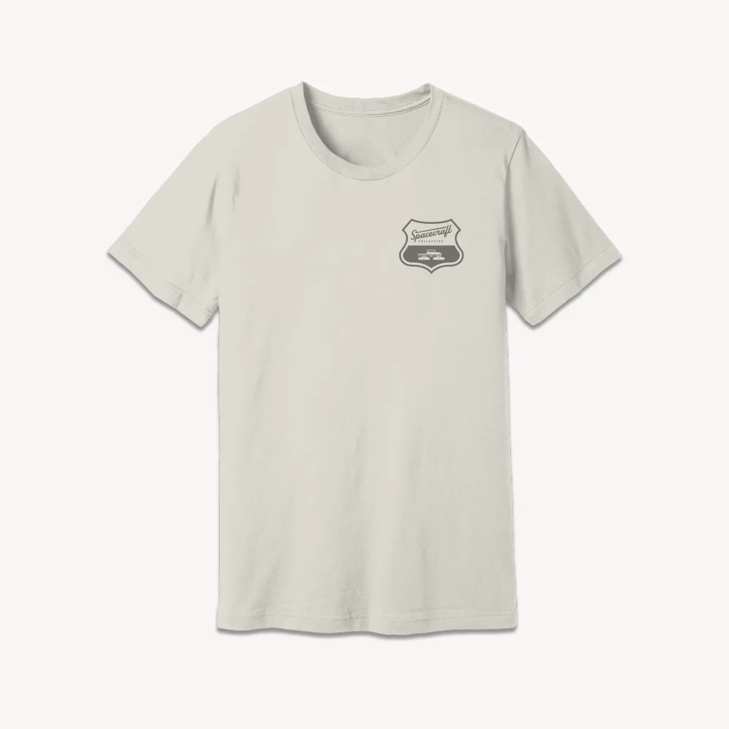 Spacecraft Men's Adventure Seeker Tee in Vintage White, front view