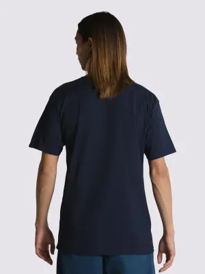 Vans Men's Classic Short Sleeve Tee in Navy/Frost Grey, alternate view 1