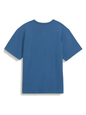 Vans Men's New Left Chest Shrunken Short Sleeve Tee in True Navy, alternate view 1