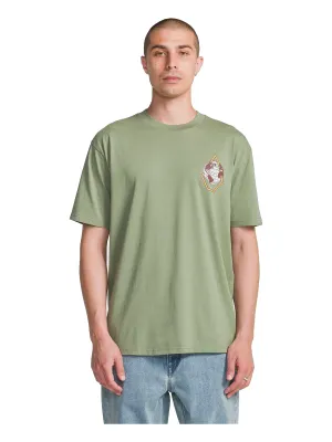 Volcom Men's Great Divide Short Sleeve Tee in Brolive, main view