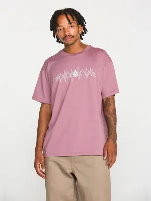 Volcom Men's Repeater Short Sleeve Tee in Taro, front view
