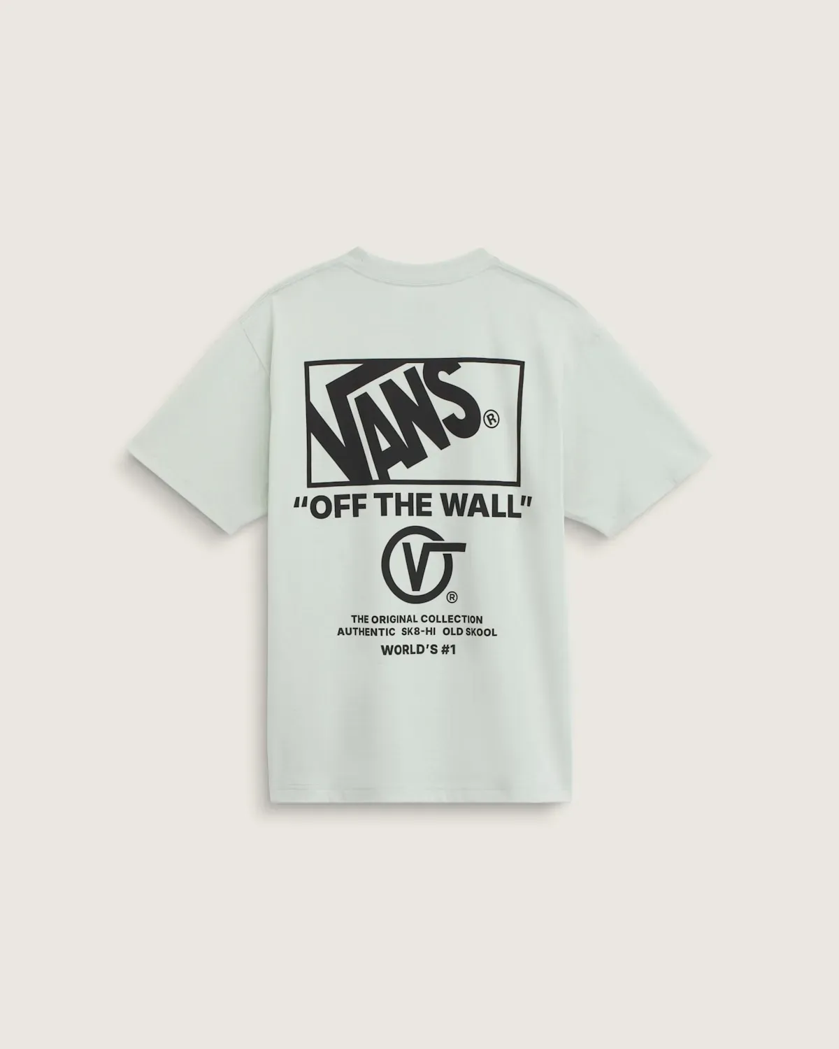 Vans Men's Stacked Hi Short Sleeve Tee, Color: Dusty Mint, Size: S