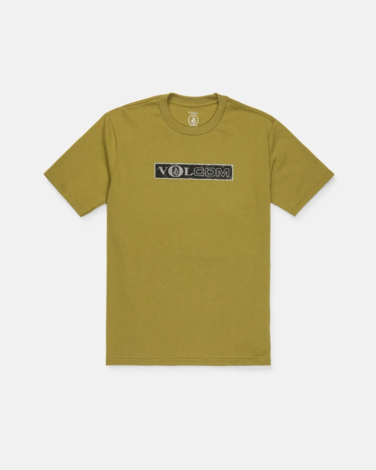 Volcom Men's Dual Euro Short Sleeve Tee, Color: Olive, Size: S