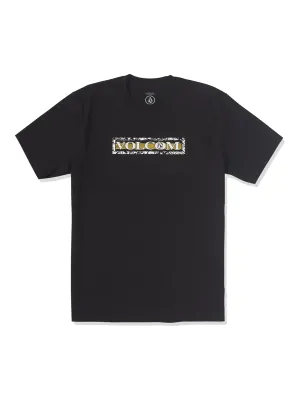 Volcom Men's You Drain Short Sleeve Tee in Black, main view