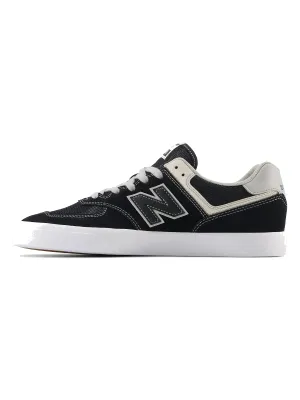 New Balance Men's Numeric 574 Vulc Skate Shoe in Black/Grey, alternate view 1