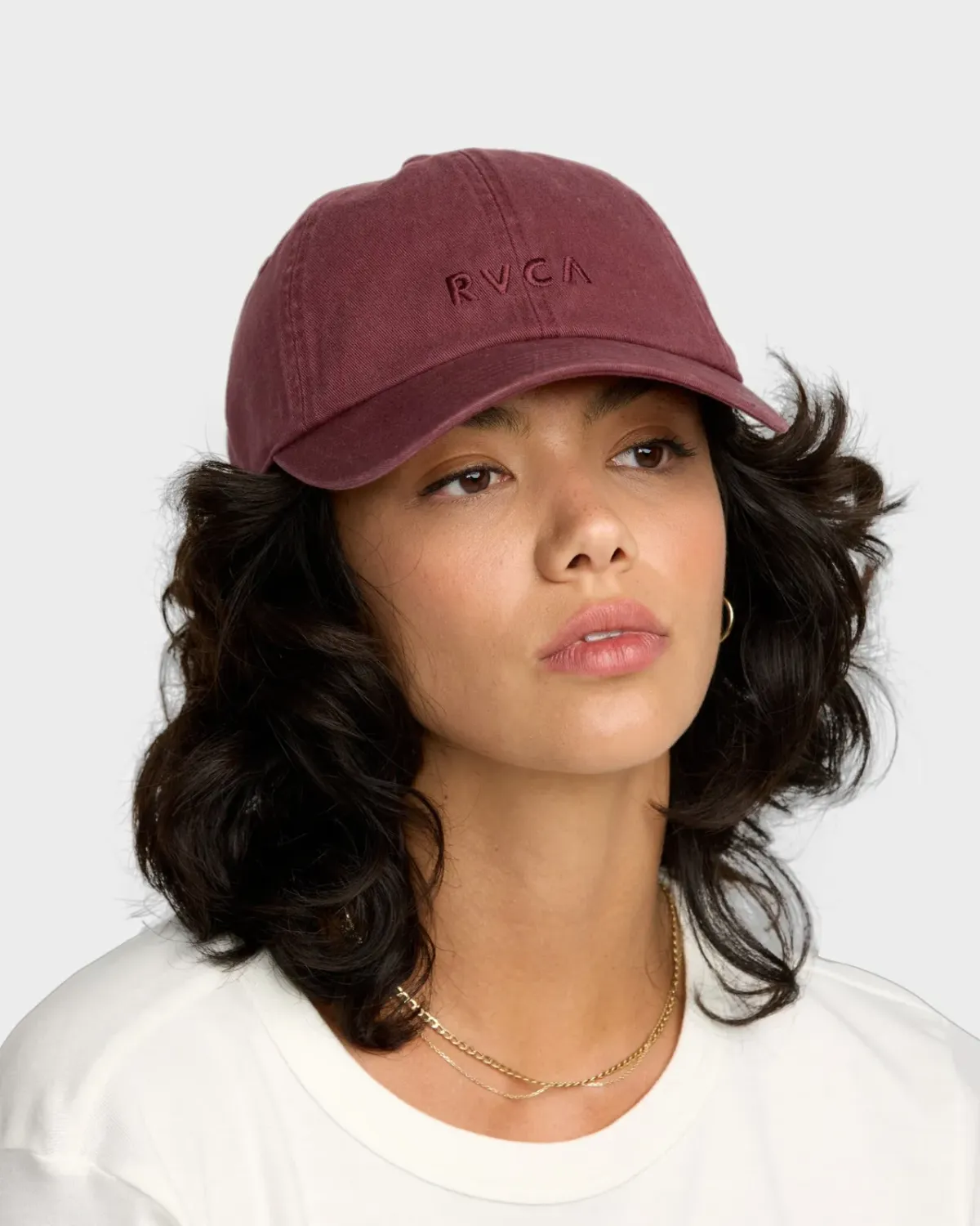 RVCA Forever Dad Hat, Color: Burnt Red