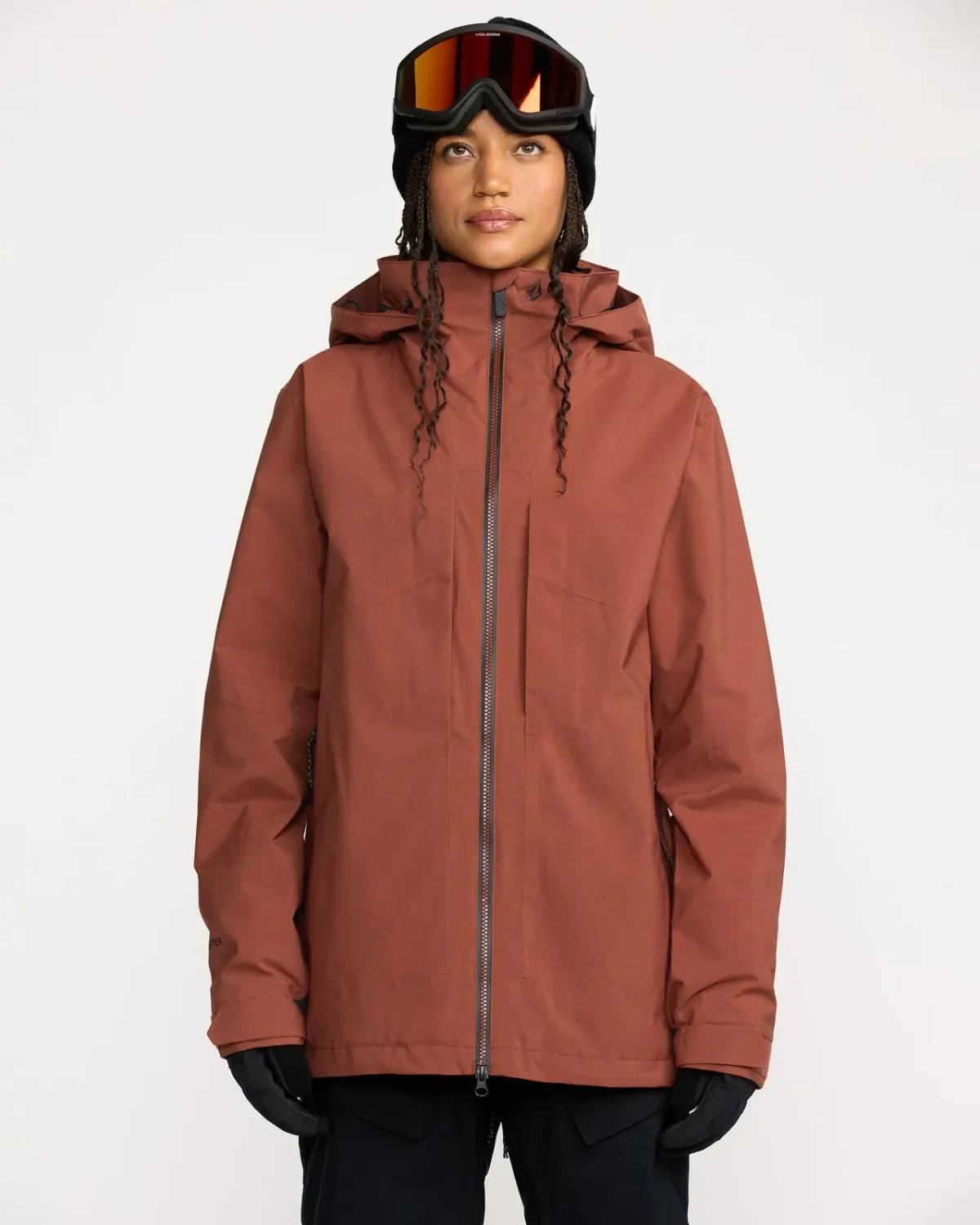 Volcom Women's AT Stretch GORE-TEX Jacket, Color: Henna, Size: XS