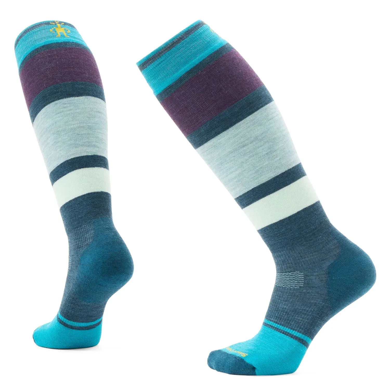 Smartwool Women's Snowboard Targeted Cushion OTC Socks, Color: Twilight Blue, Size: L