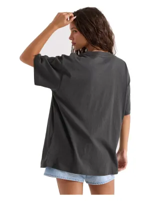 Volcom Women's Gatekeeper Stones Throw Tee in Vintage Black, alternate view 1