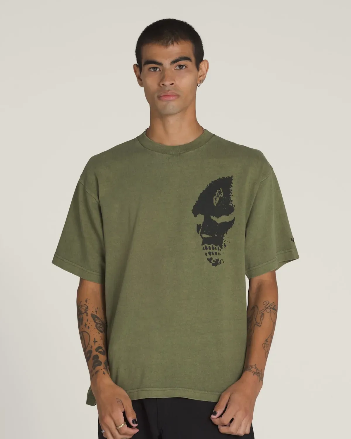 Vans Men's Mike G Skull Short Sleeve Tee, Color: Grape Leaf, Size: L