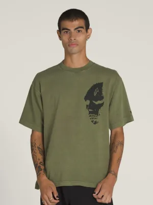 Vans Men's Mike G Skull Short Sleeve Tee in Grape Leaf, main view