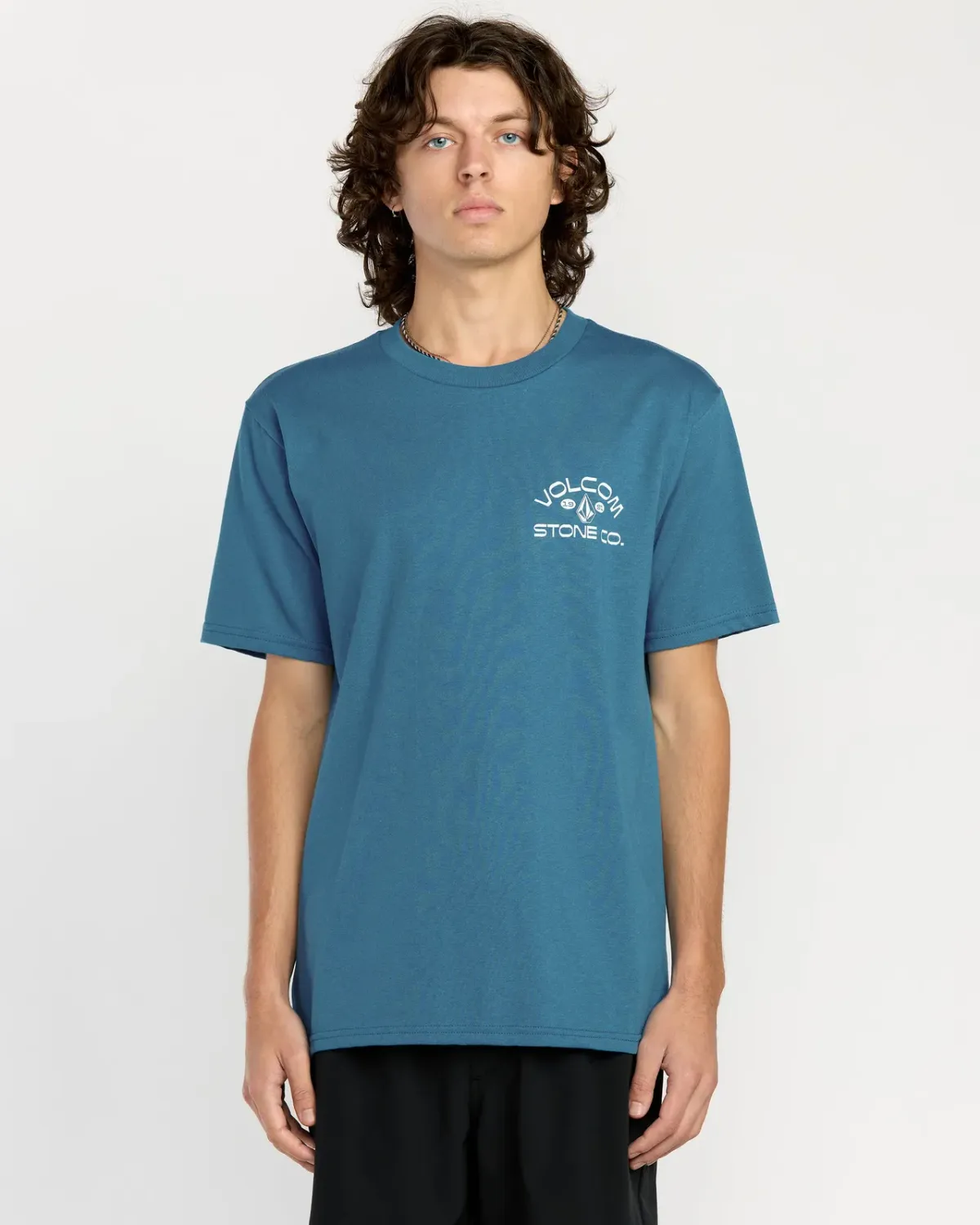 Volcom Men's Always Ripping Short Sleeve Tee, Color: Coronet Blue, Size: L