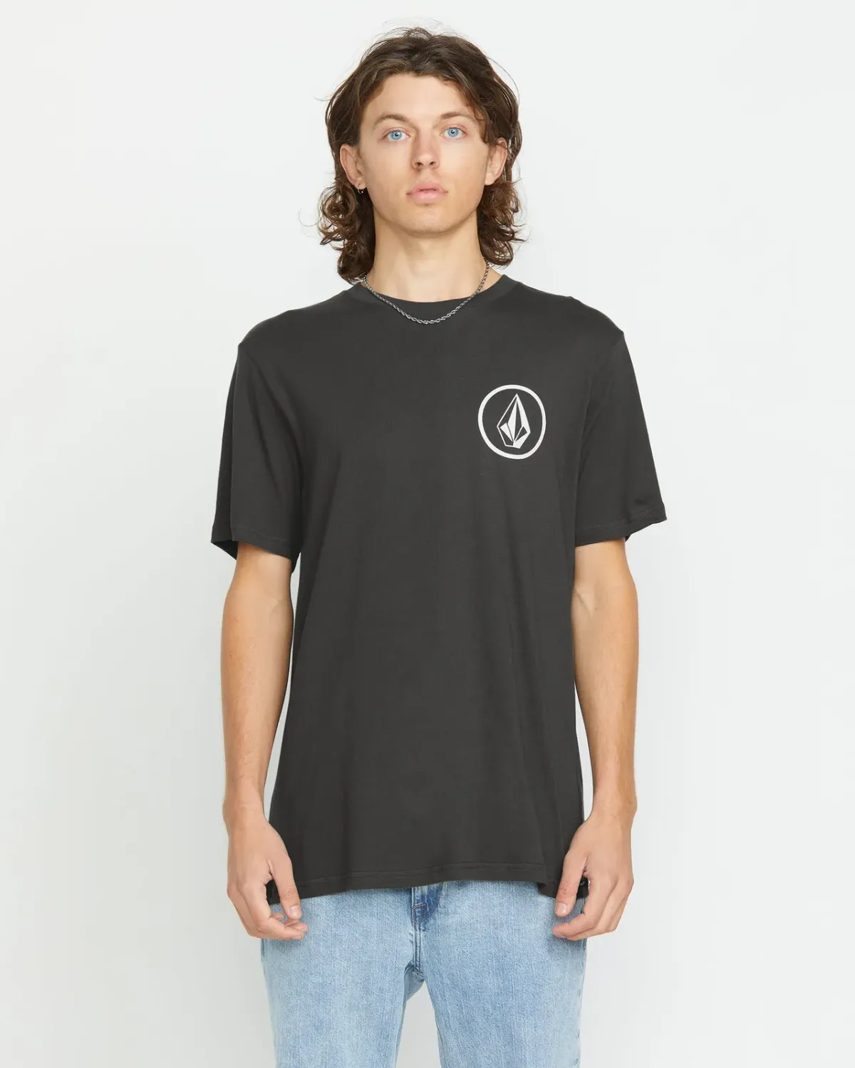 Volcom Men's Iconic Stone Short Sleeve Tee, Color: Stealth, Size: L