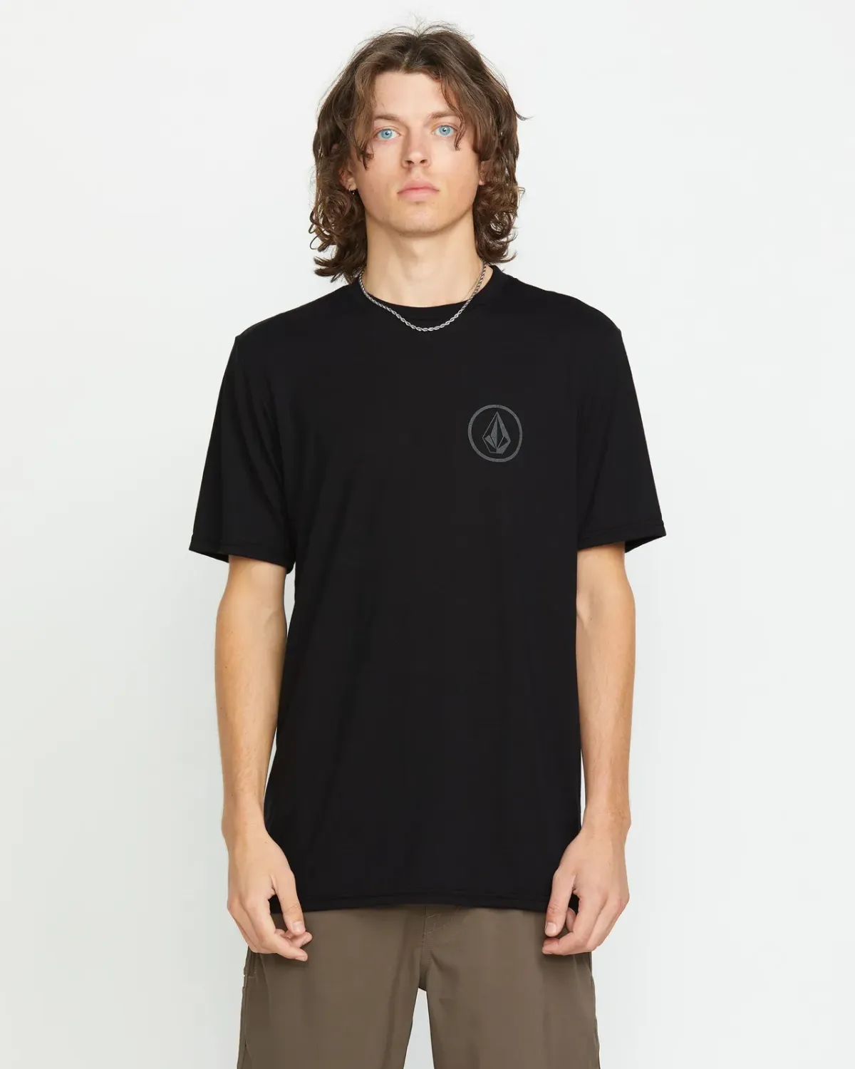 Volcom Stone Tech S/S Tee, Color: Black, Size: M