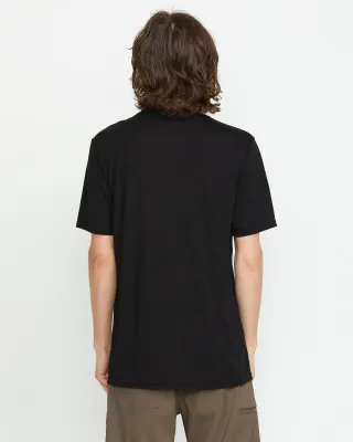 Volcom Men's Stone Tech S/S Tee in Black, alternate view 1