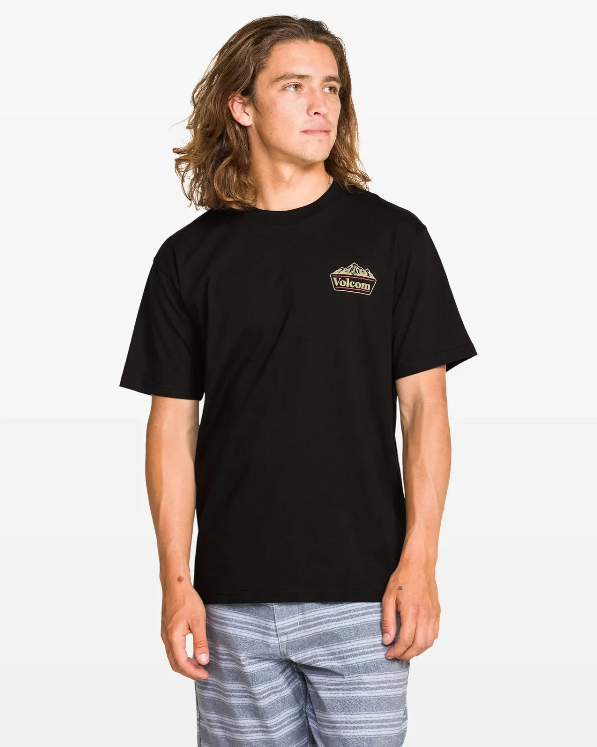 Volcom Men's Topas Short Sleeve Tee, Color: Black, Size: M