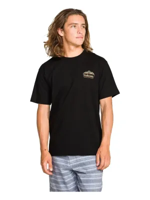 Volcom Men's Topas Short Sleeve Tee in Black, main view