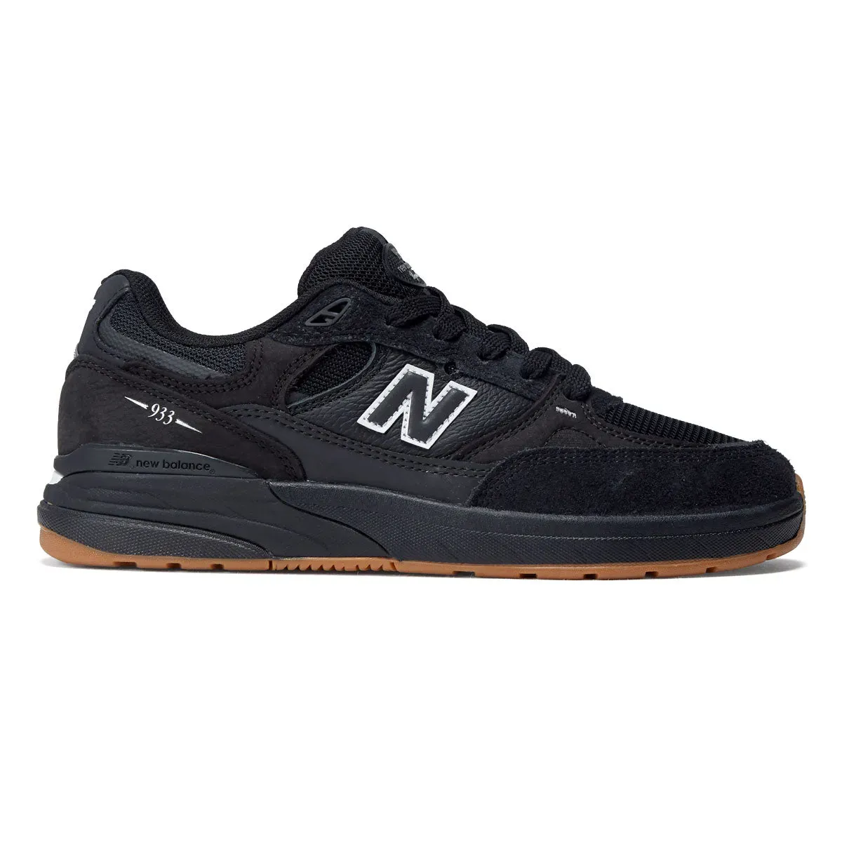 New Balance Men's Numeric Andrew Reynolds 933 Skate Shoe, Color: Black/Black, Size: 10.5