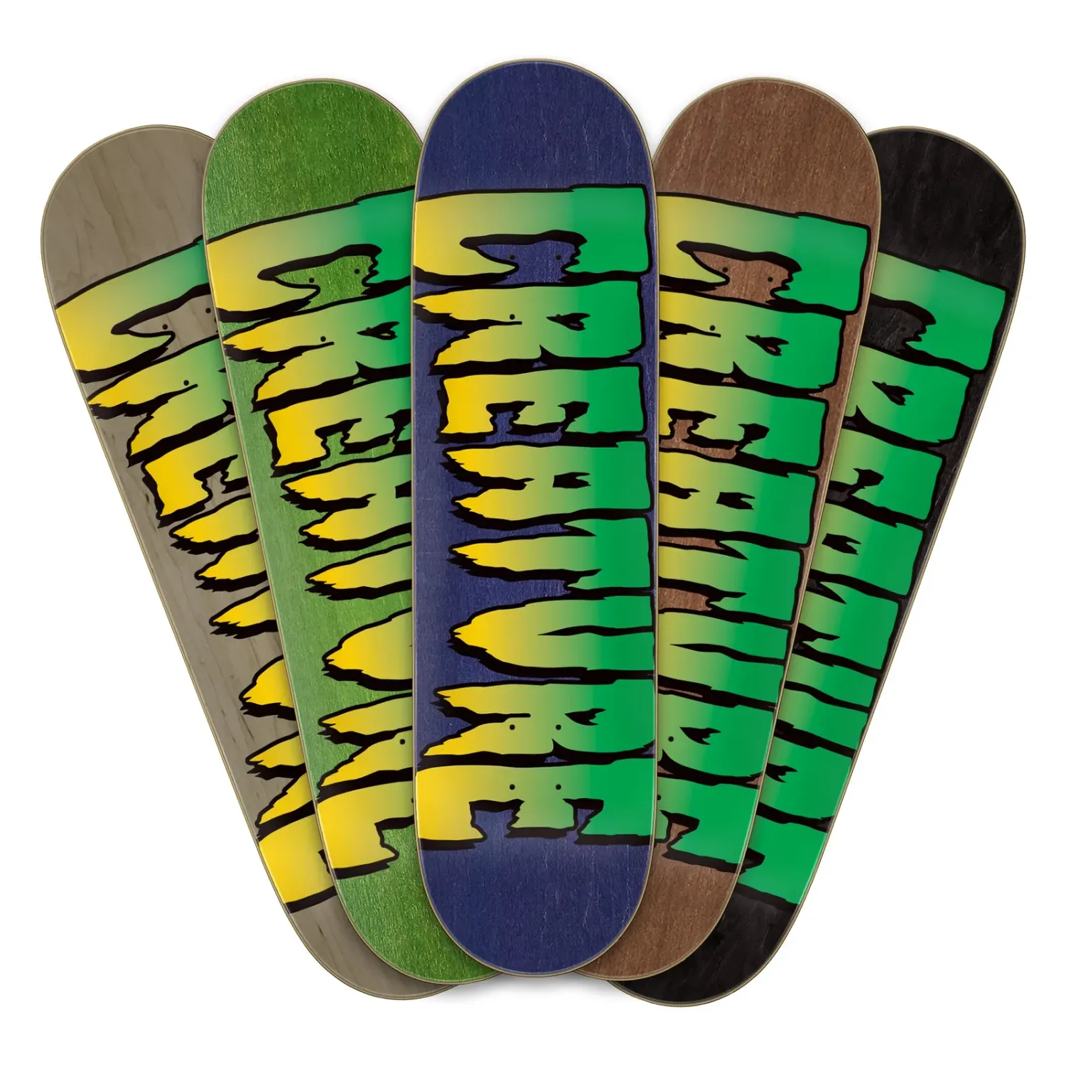 Creature Logo Stumps Assorted Skateboard Deck, Size: 8.51