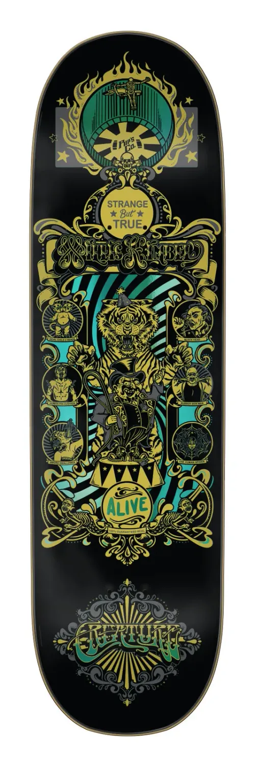 Creature Kimbel Sideshow Pro Skateboard Deck, Size: 9