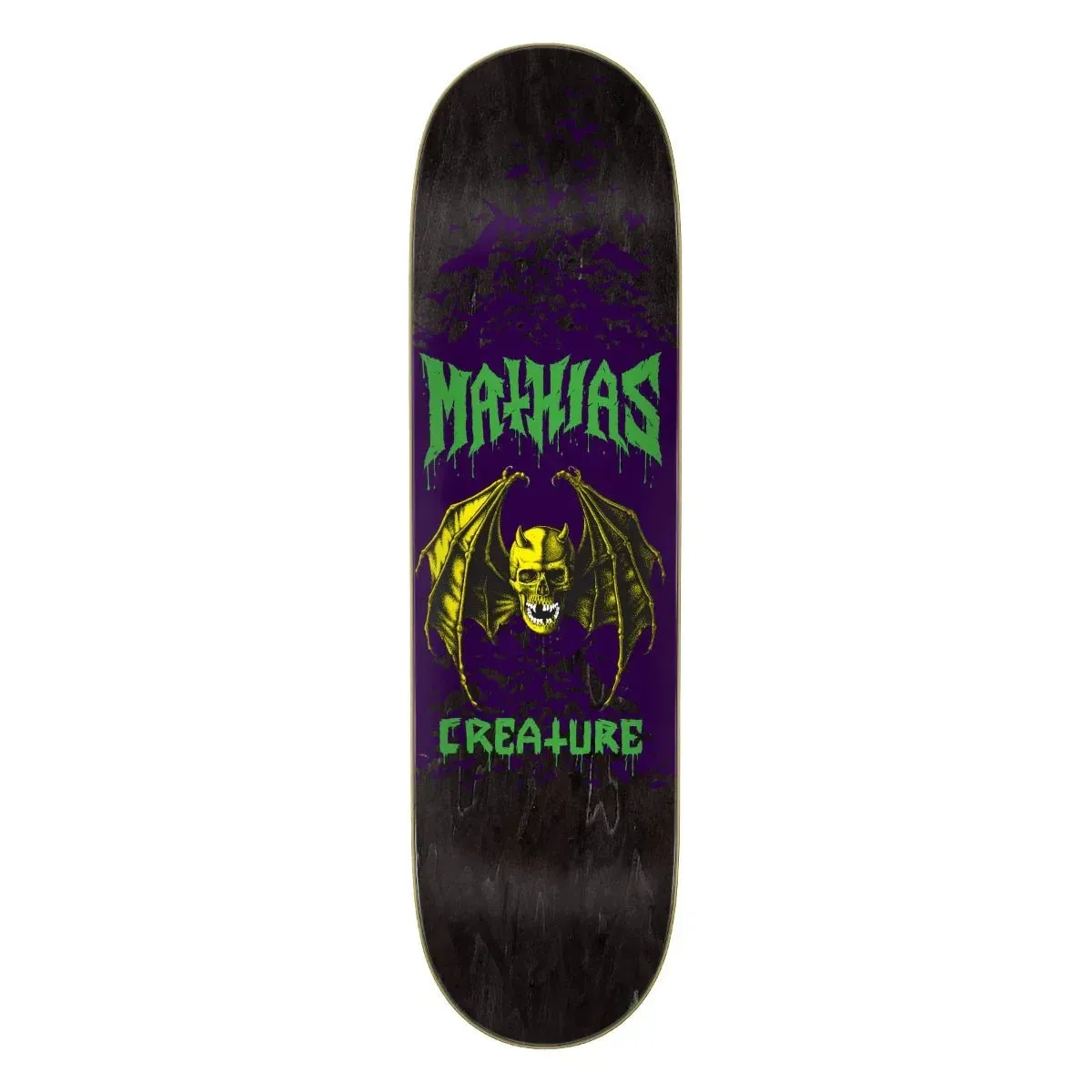 Creature Torres Skull Bat Pro Skateboard Deck, Size: 8.51