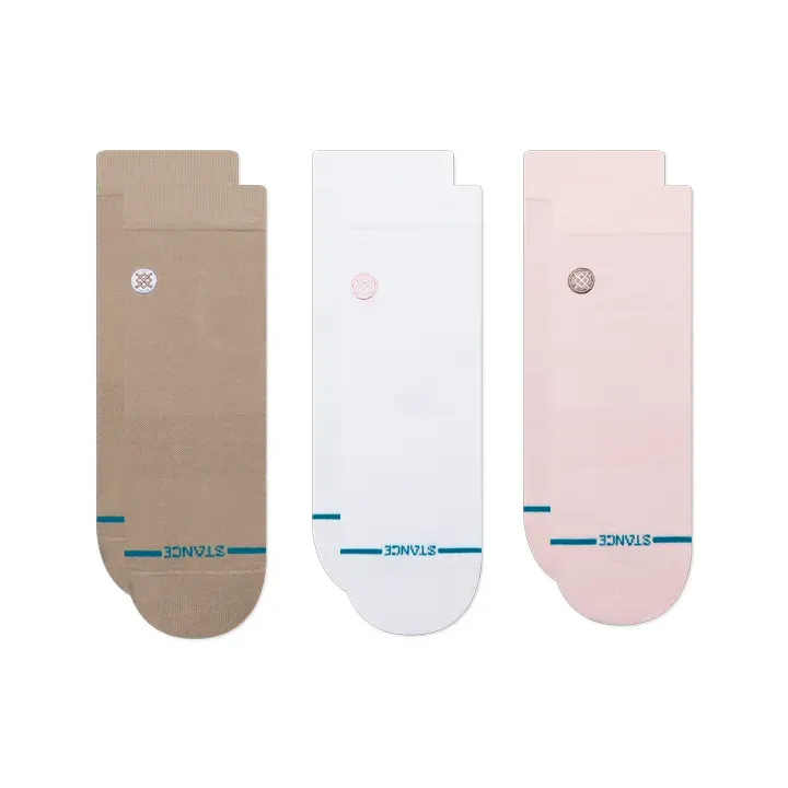 Stance Women's Icon Lowrider 3 Pack Socks, Color: Multi, Size: M