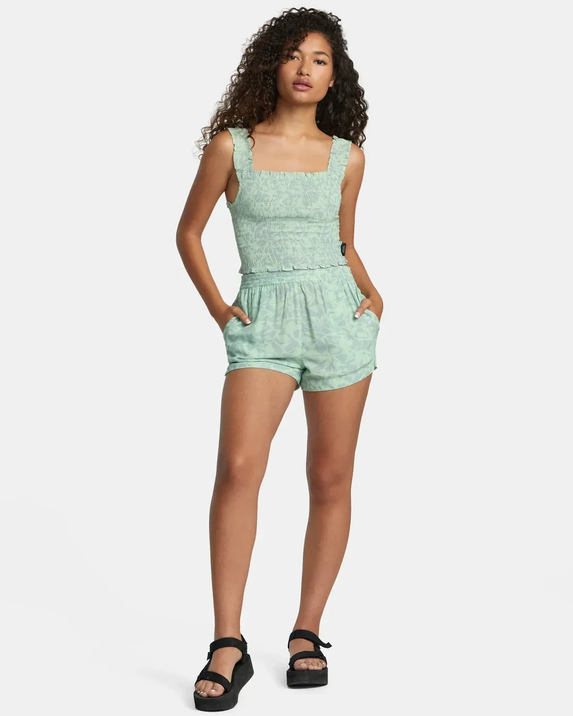 RVCA Women's Sawyer Eco Short, Color: Seafoam, Size: S