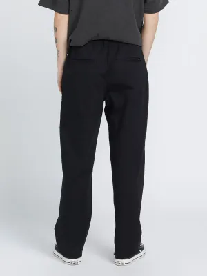 Volcom Women's ThisThatThem Skate Chino Pant in Black, alternate view 1