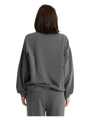 Volcom Women's Stone Soft Crew Sweatshirt in Vintage Black, alternate view 1