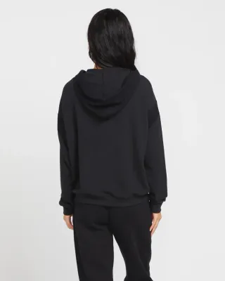 Volcom Women's Lil Frenchie Hoodie in Black, alternate view 1