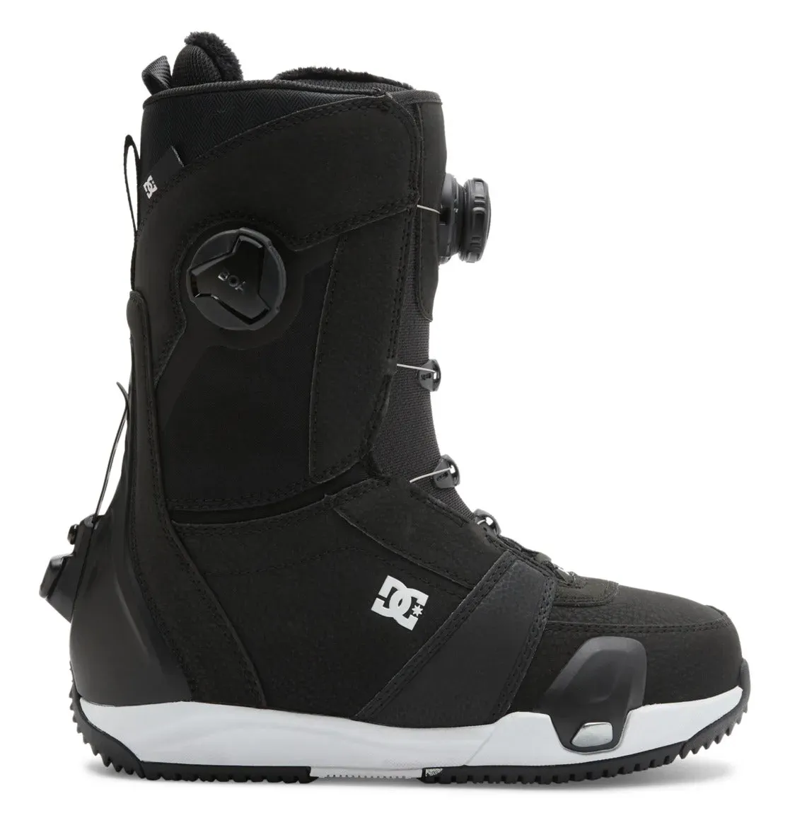 DC Women's Lotus Step On Snowboard Boot 2021, Color: Black/White, Size: W9.5