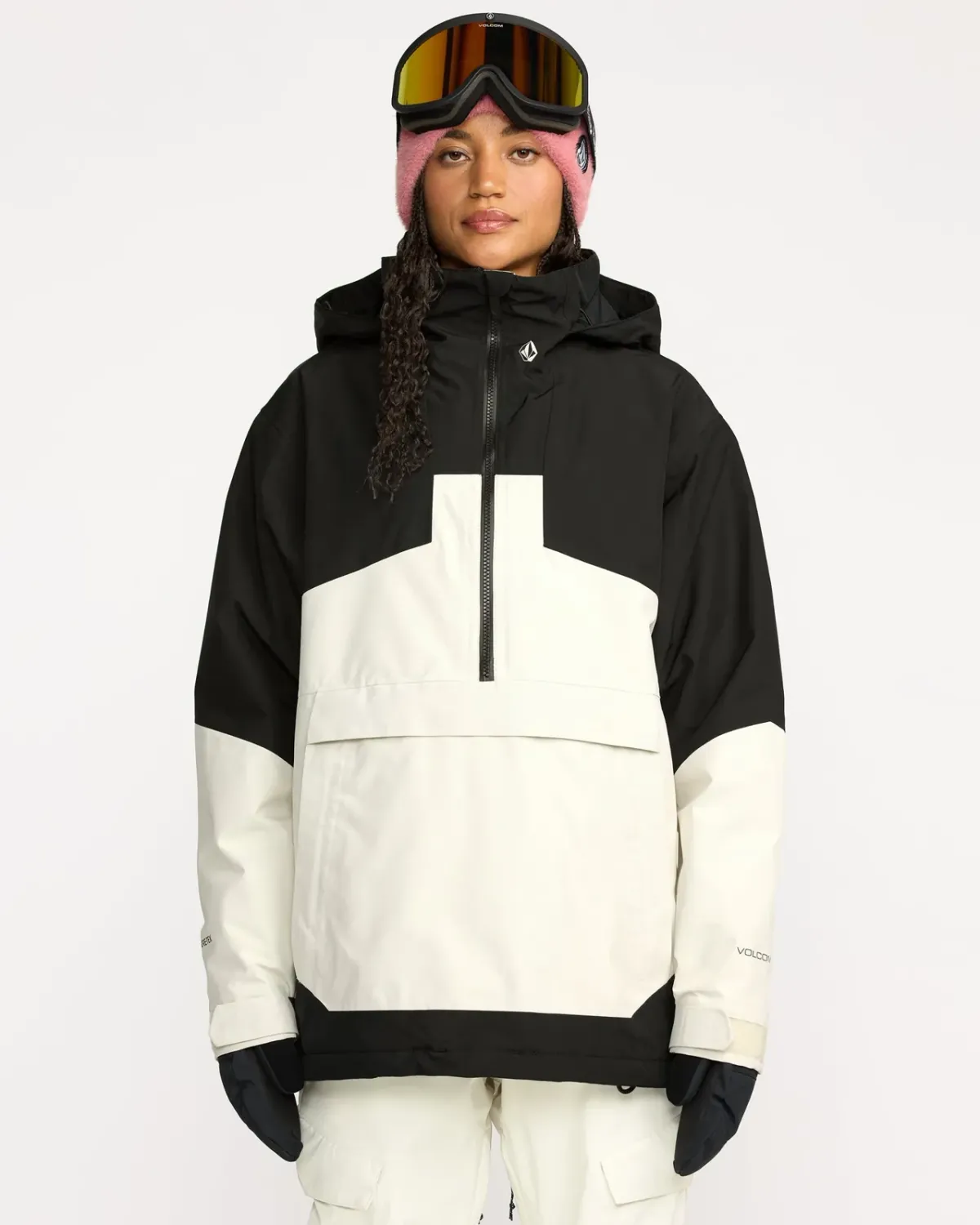 Volcom Women's Fern Insulated GORE-TEX Pullover, Color: Bone, Size: M
