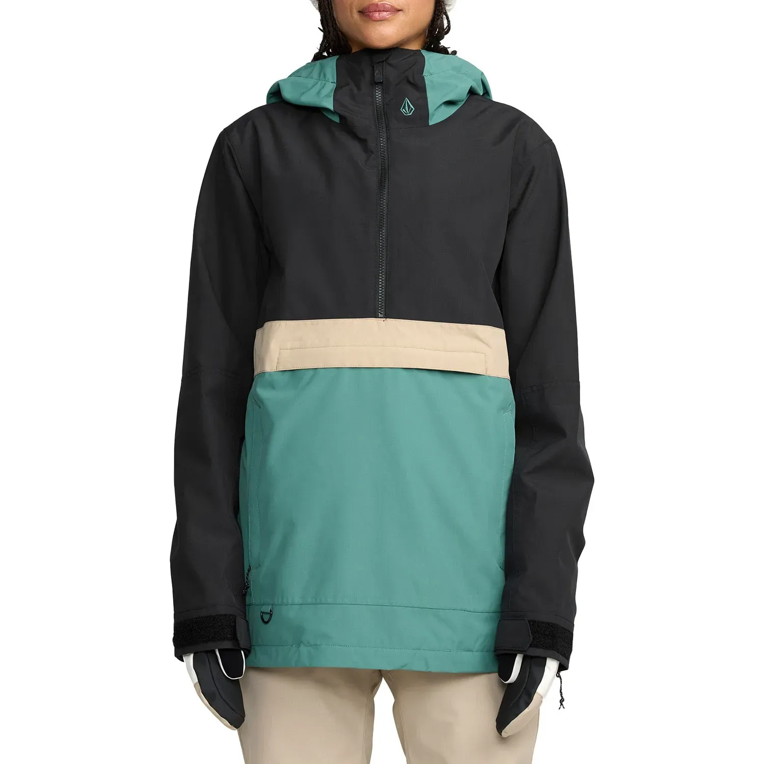 Volcom Women's Harlan Pullover Jacket, Color: Spruce Green, Size: S