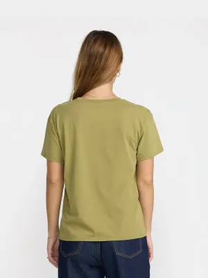 RVCA Women's Twine Relaxed Tee in Old Sage, alternate view 1