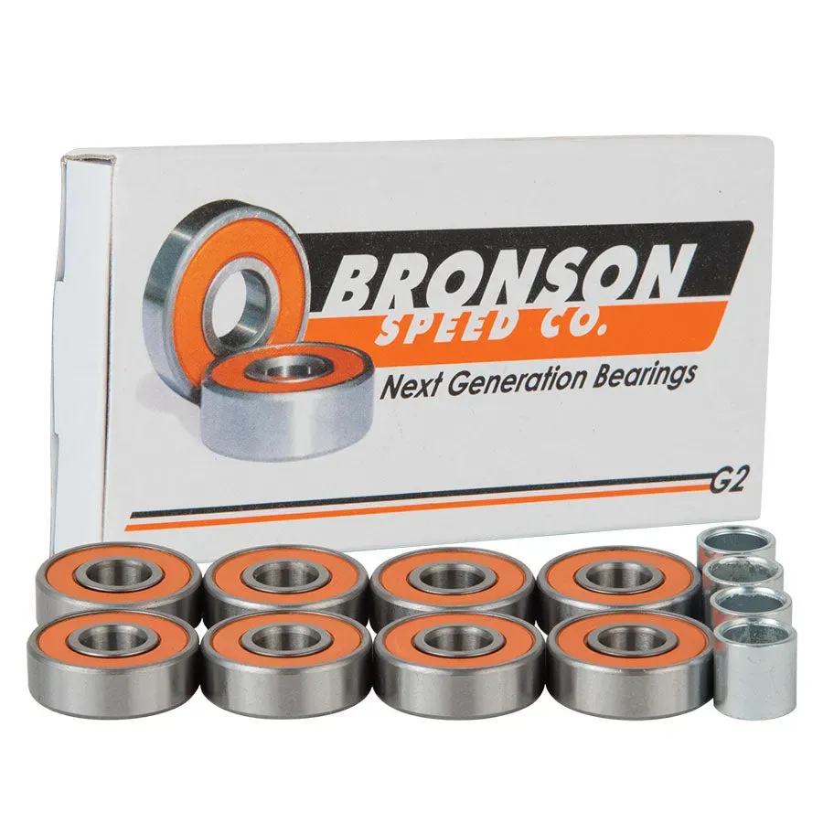 Bronson G2 Skateboard Bearings in Default, front view