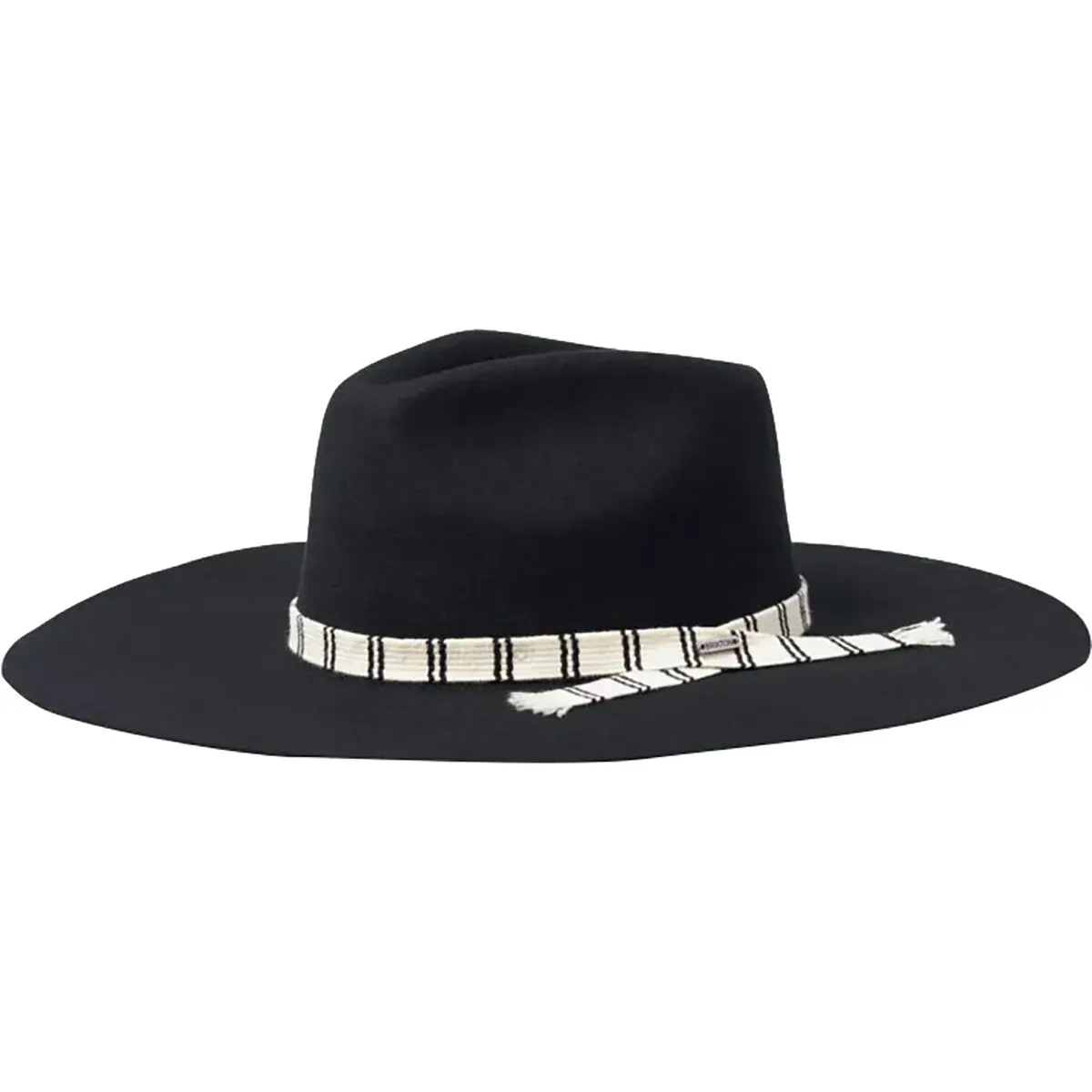 Brixton Women's Leigh Felt Fedora, Color: Black, Size: M