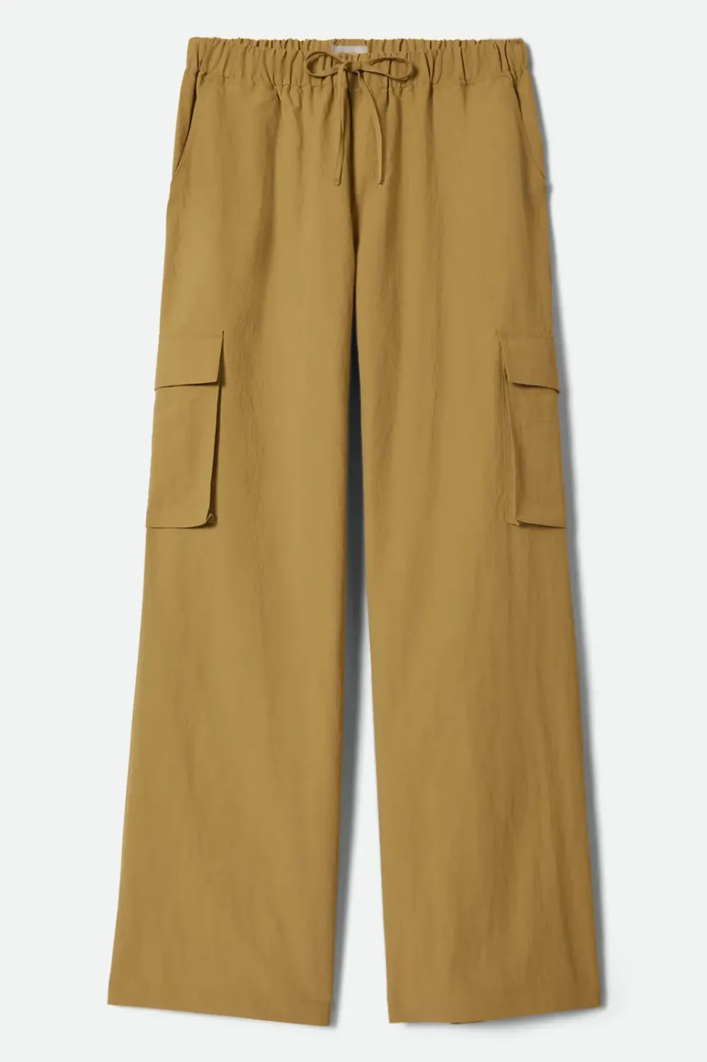 Brixton Women's Jett Lightweight Cargo Wide Leg Pant, Color: Olive Stone, Size: S