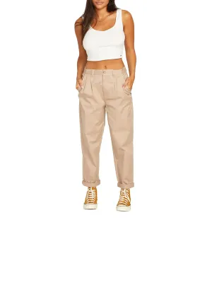 Volcom Women's Frochickie Trouser Pant in Taupe, alternate view 1
