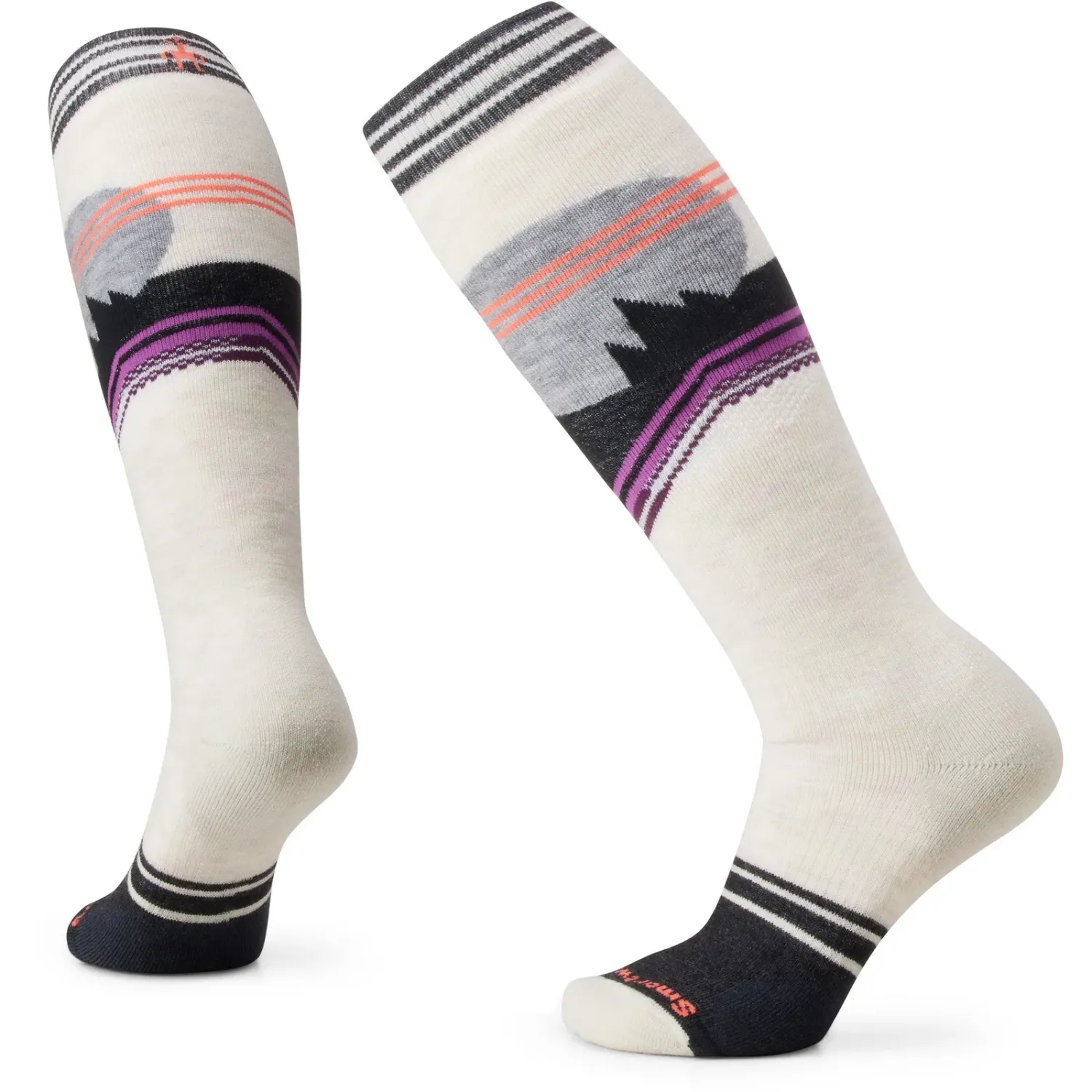 Smartwool Women's Snowboard Full Cushion Moon Energy OTC Socks, Color: Moonbeam, Size: L
