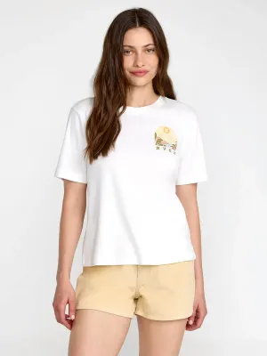 RVCA Women's Icon Tee in Vintage White, main view