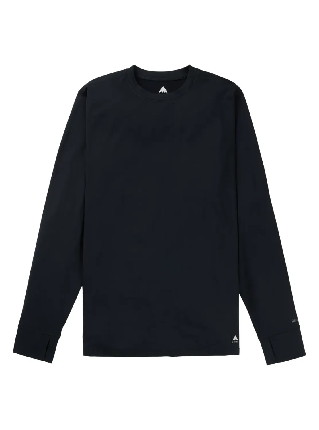 Burton Men's Midweight Base Layer Crewneck, Color: True Black, Size: S
