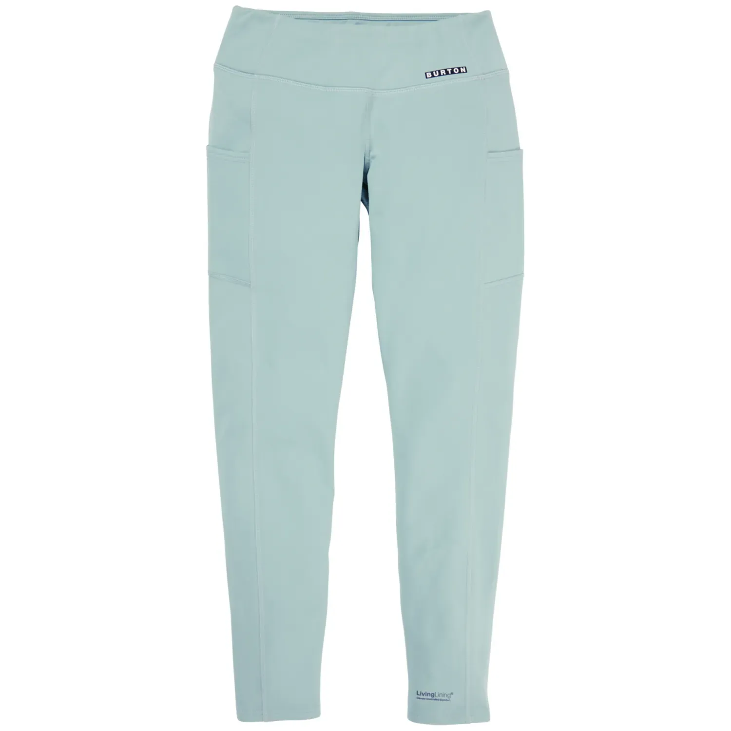 Burton Women's Heavyweight X Base Layer Pants in Petrol Green, front view
