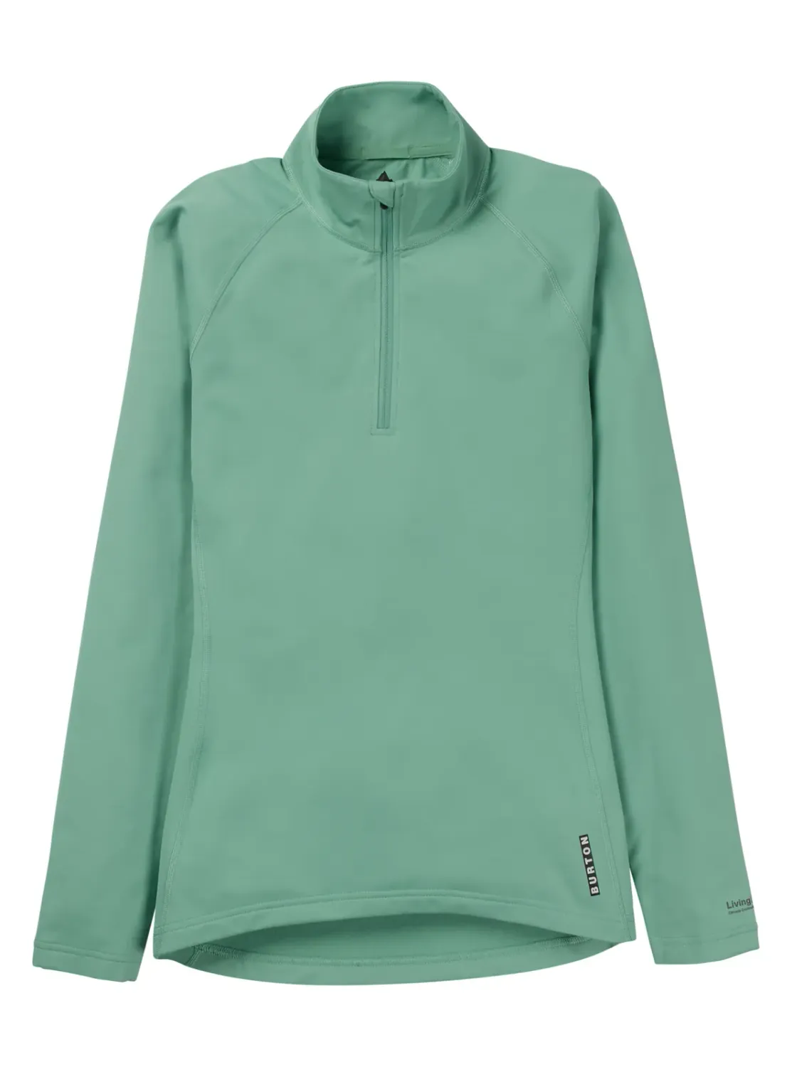 Burton Women's Heavyweight X Base Layer Quarter-Zip, Color: Soft Sage, Size: S