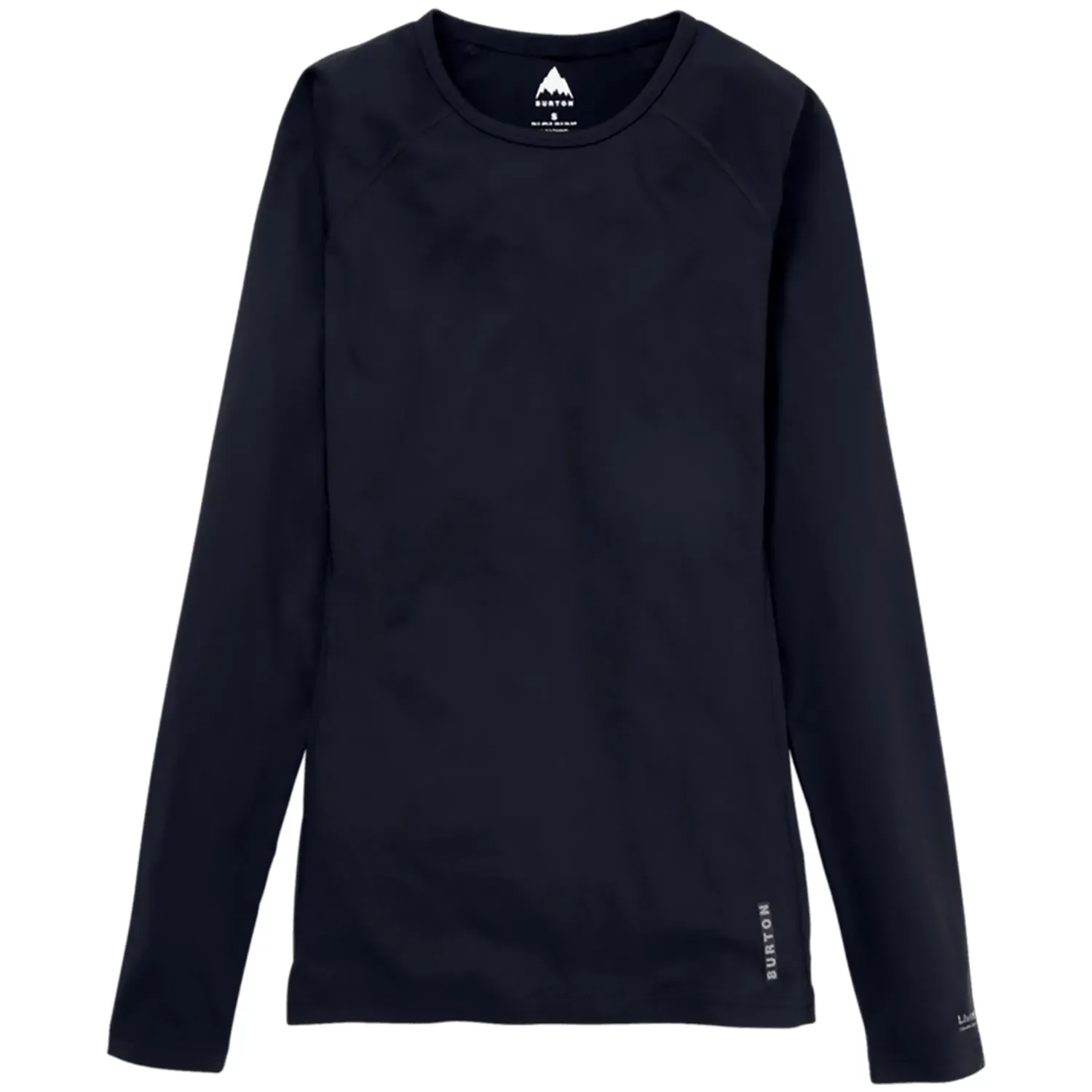 Burton Women's Midweight X Base Layer Crewneck, Color: True Black, Size: L