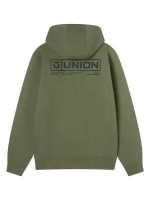 Union Men's Team Pullover Hoodie in Olive, alternate view 1