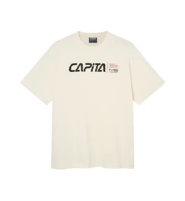 CAPITA Men's Gravity Tee in Off White, front view