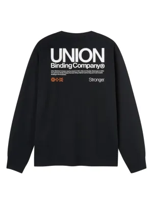 Union Men's Stronger Long Sleeve Tee in Black, alternate view 1