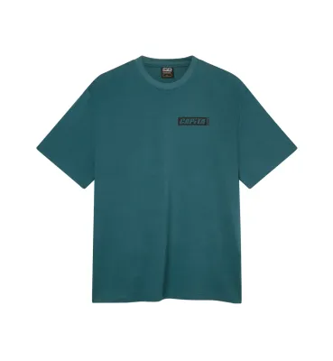 CAPITA Men's Skull Tee in Teal, front view