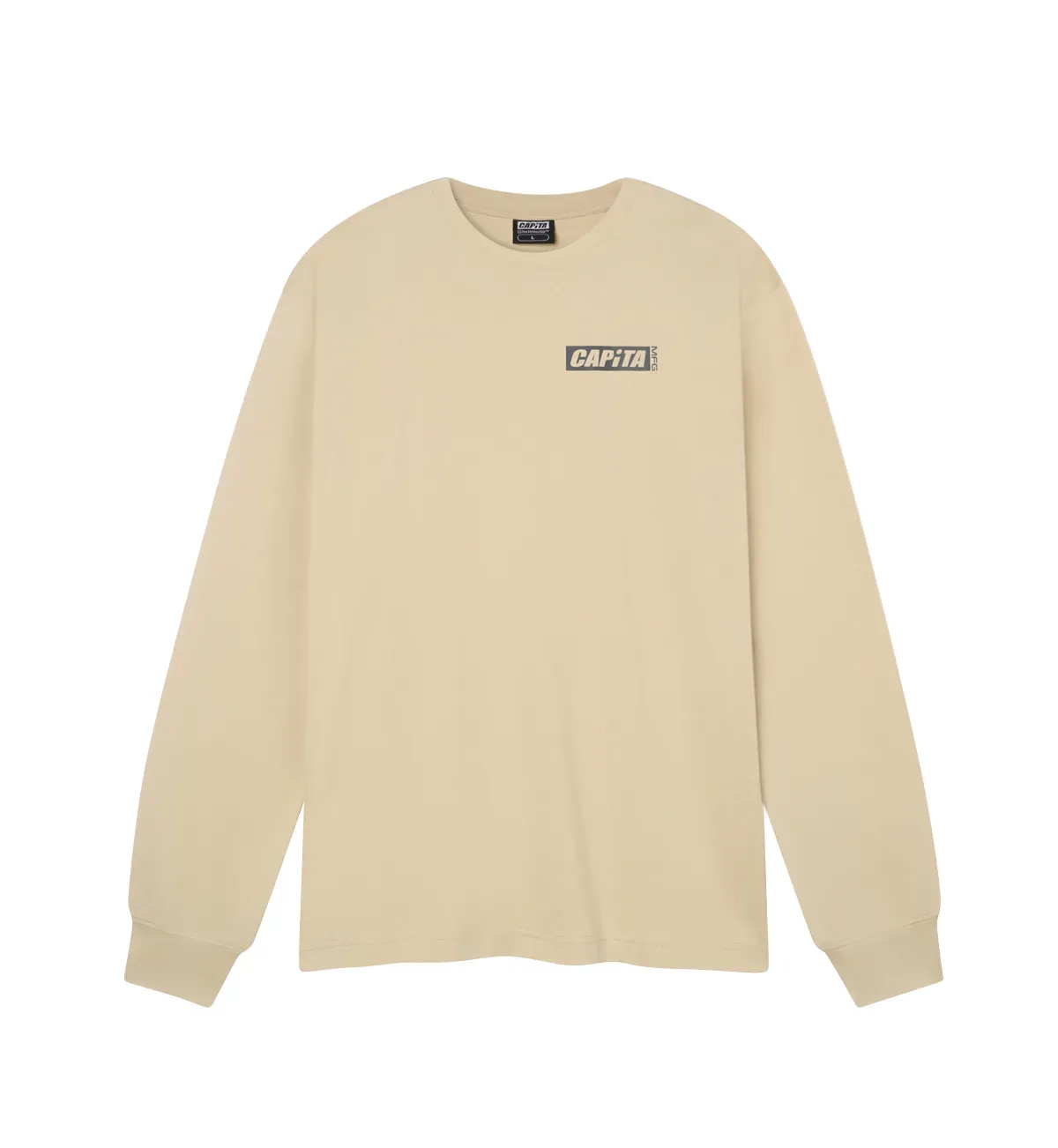 CAPiTA Men's Indoor Long Sleeve Tee, Color: Khaki, Size: M